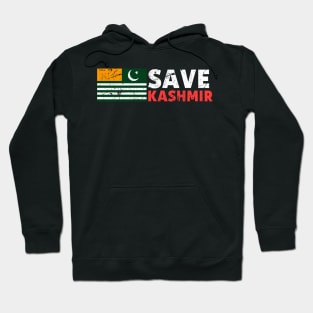 Save Kashmir - Azaad Kashmir Distressed Vintage Flag Hoodie